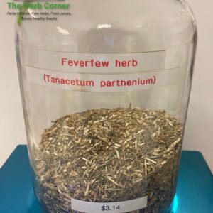 feverfew herb (tanacetum parthenium) 3.14