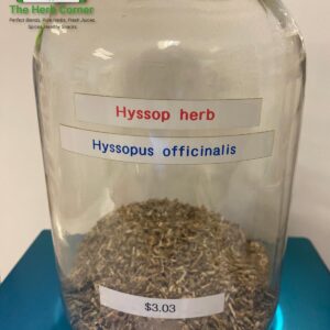 hyssop herb (hyssopus officianalis) 3.03