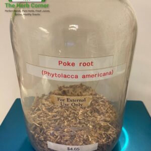 poke root (phytolacca americana) external use only 4.65