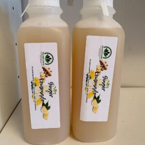 Home ginger lemonade drink